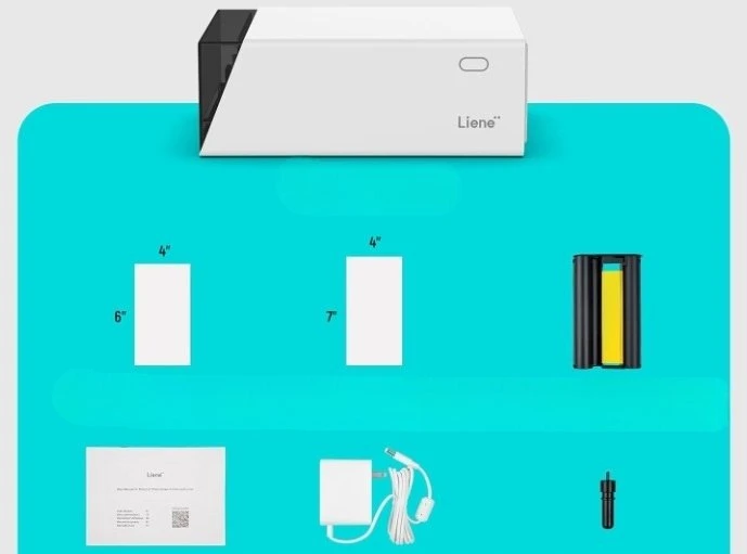 Liene Pix Cut 2-in-1 nešiojamas nuotraukų spausdintuvas