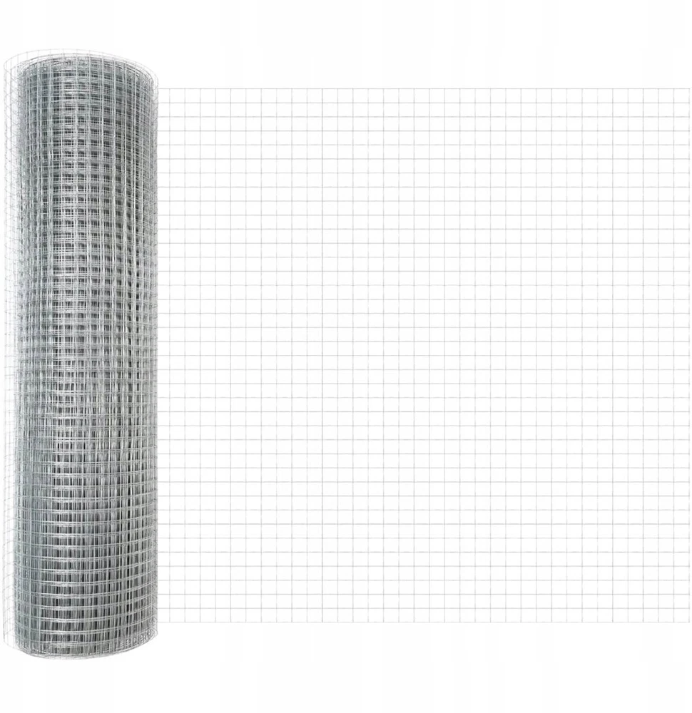 Suvirinto vielos tvoros 5000 x 40 cm Sidabro