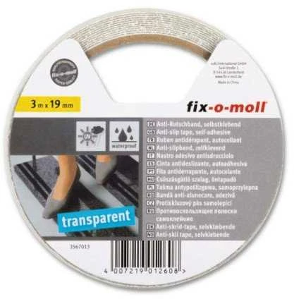 Nežinomas Slydimą mažinanti lipni juosta Fix-O-Moll, 3 m x 19 mm