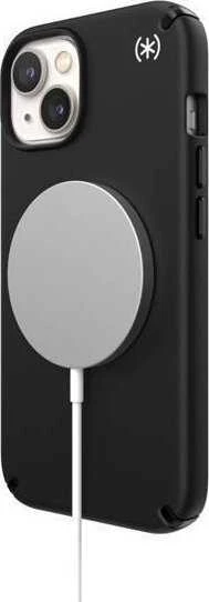 Speck Presidio2 Pro + MagSafe - dėklas skirtas Apple iPhone 15 Plus / 14 Plus su MICROBAN coating Juodas / Juodas / Baltas