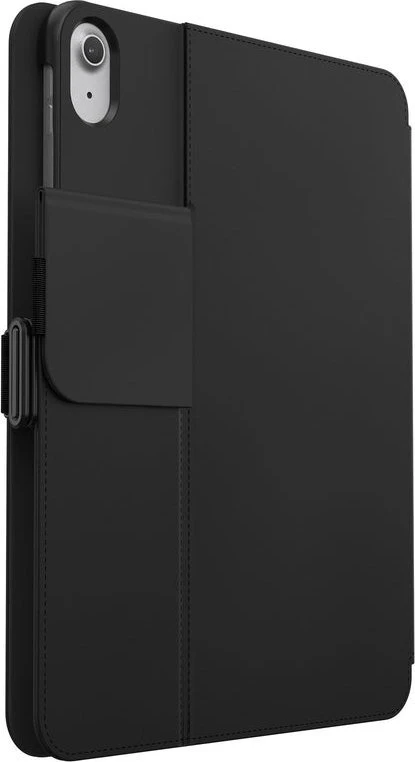 Speck „Balance Folio“, skirtas „iPad 11“ (2025) / 10,9“ (2022) planšetiniams kompiuteriams, su MICROBAN danga, magnetu ir juodu stovu.
