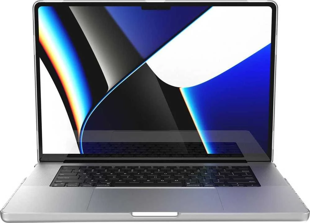 Speck „SmartShell“ dėklas „MacBook Pro 16“ (M5/M4/M3/M2/M1/2026–2021) skaidrus