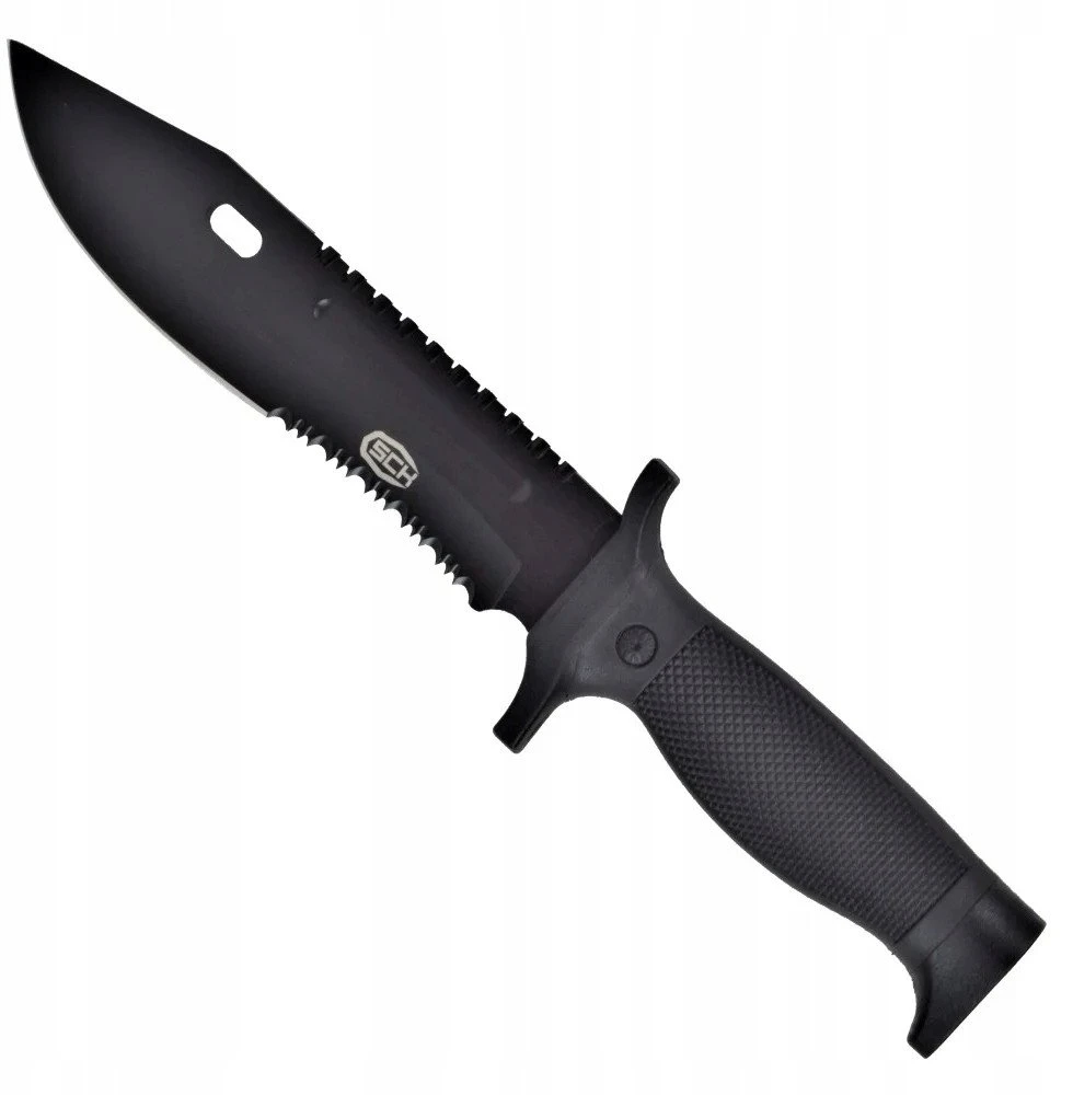 SCK 828-6 Juodas taktinis peilis
