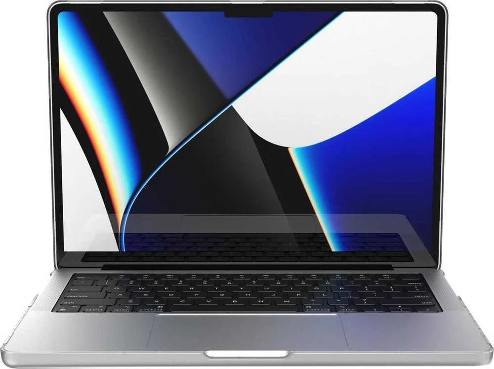 Speck „SmartShell“ dėklas „MacBook Pro 14“ (M5/M4/M3/M2/M1/2026–2021, skaidrus)