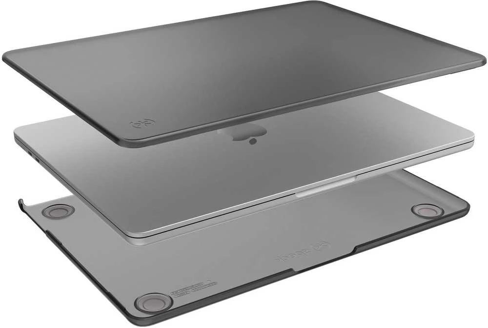 Speck „SmartShell“, skirtas „MacBook Air 13,6“ (M5/M4/M3/M2/2026–2022), obsidiano spalvos