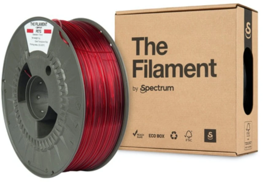 „Spectrum The Filament“ PETG 1000 g, skaidrus verksmas