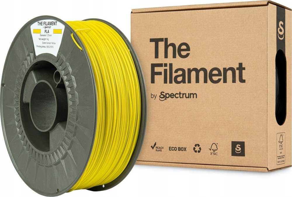 „Spectrum The Filament“ gijos PLA 1000 g, šerbeto geltona, EOL