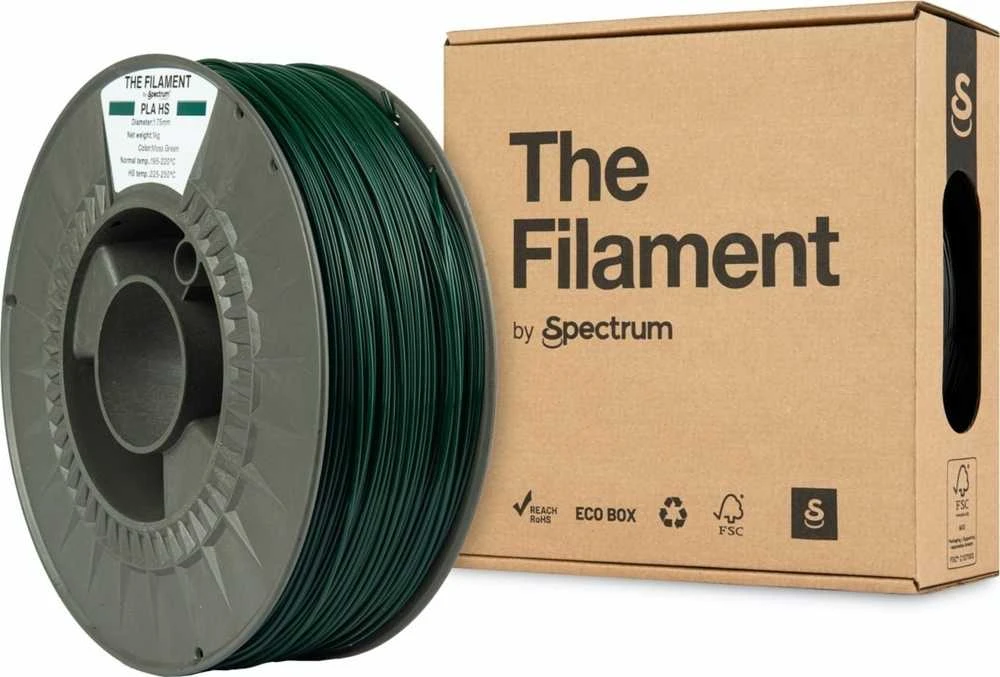 Spectrum The Filament 3D filamentas, PLA HS, 1,75 mm, 1000 g, TF-24039, samanų žalias