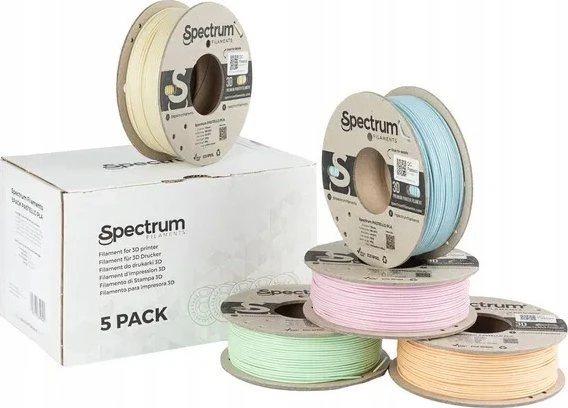 Spectrum 5Pack Pastello PLA gijų rinkinys 1.75 mm 1.25 kg – 5 spalvos