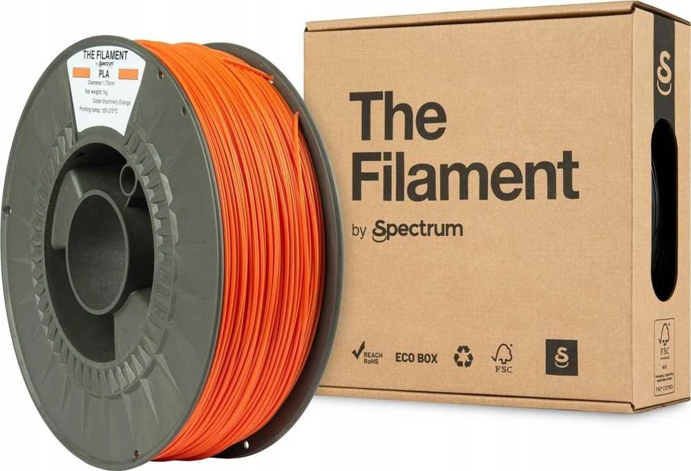 Spectrum PLA oranžinis siūlas su pakuote