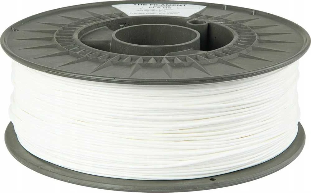 PLA HS 3D filamentas 1kg, traffic baltas, ritės vaizdas