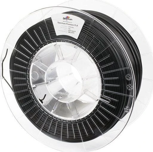 Juodas PLA Spectrum 1.75 mm 1kg ritė