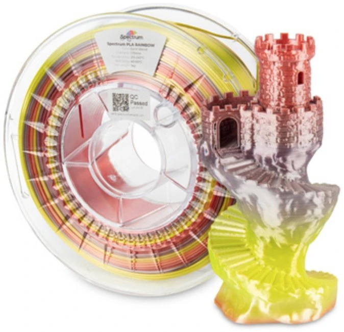 „Spectrum Filament“ PLA šilko „Rainbow“ 1000 g, žemės mišinys