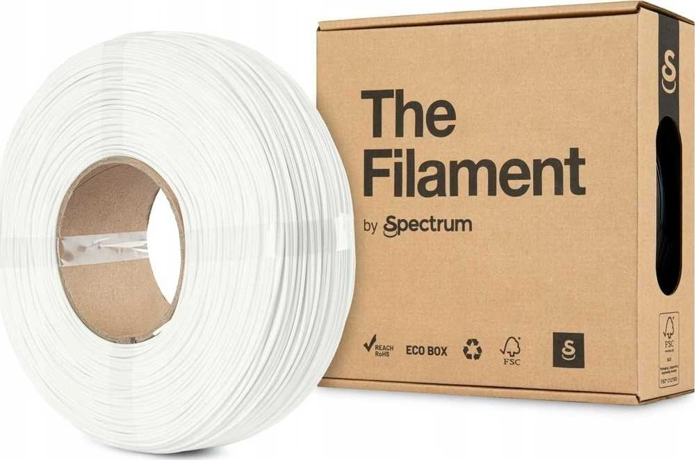 „Spectrum“ papildymas PLA 1,75 mm 1kg – eismo balta