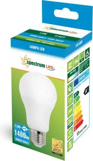 Spectrum LED lemputė E27 A60 13W 6000K 1370LM