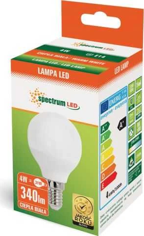 Spectrum LED lemputė E14 P45 4W 3000K 320LM