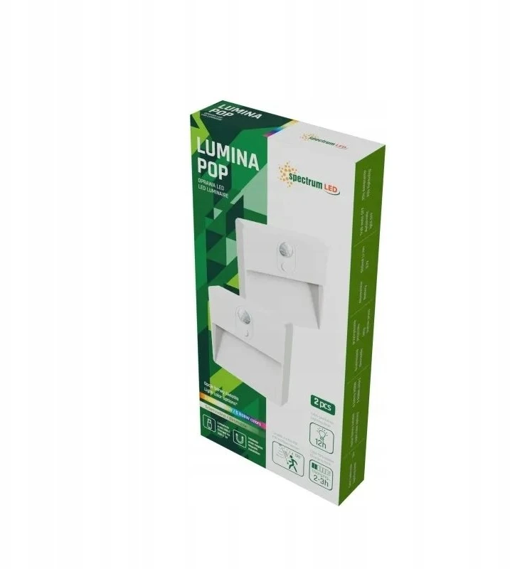 Sieninis šviestuvas Spectrum ŠVIESTUVAS TVIRT 3.7V RGBW IP20 2V