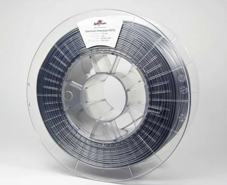 Spektro grupė SPECTRUMG 5903175657633 Filamentas SPECTRUM / PETG / Sidabrinis STAR / 1,75 mm / 1kg