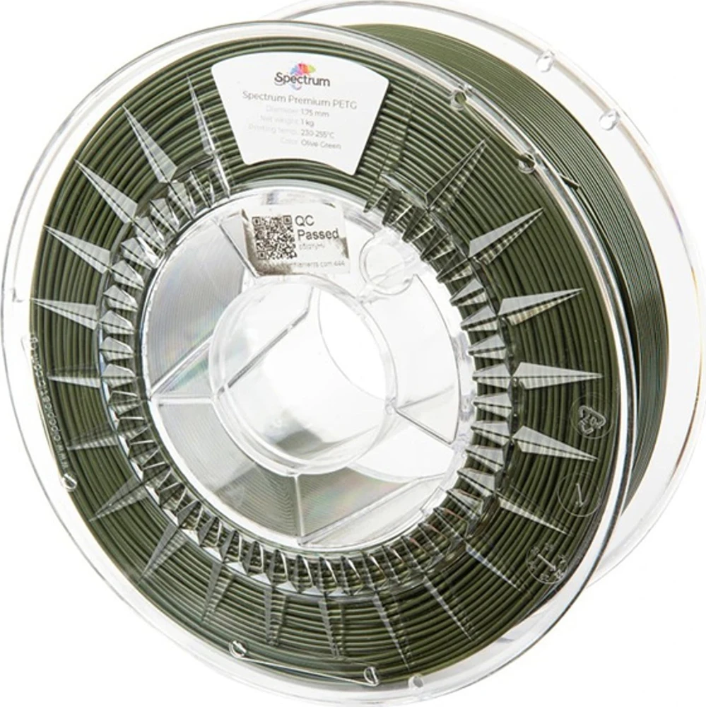 Spectrum Spectrum 3D filamentas, Premium PET-G, 1,75mm, 1000g, 80603, olive žalias