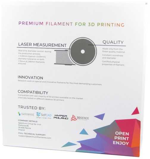 Spektro grupė SPECTRUMG 5903175657879 Filamentas SPECTRUM / PLA / NAVY Mėlynas / 1,75 mm / 1kg