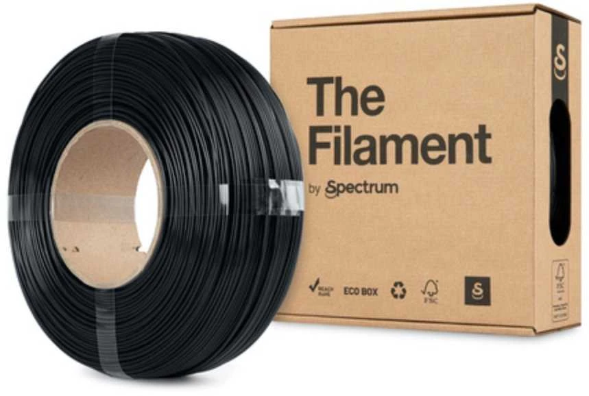 Spectrum Refill PLA plastikas 1.75mm 1kg - Midnight Juodas