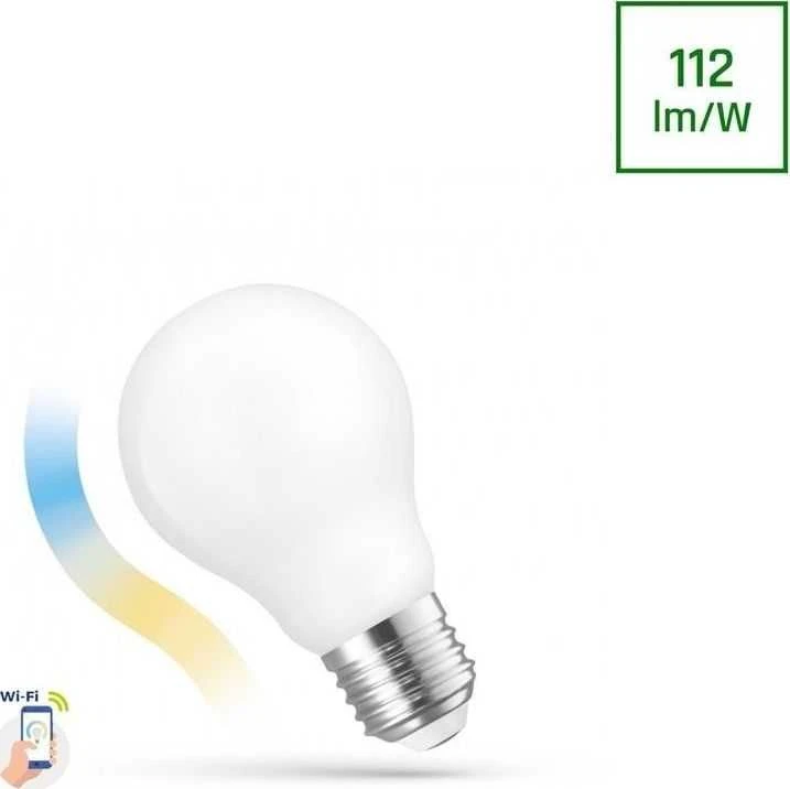 Spectrum IŠMANIOJI LED LEMPA, SMART WIFI, A60, 5W, E27, CCT+DIM, FR