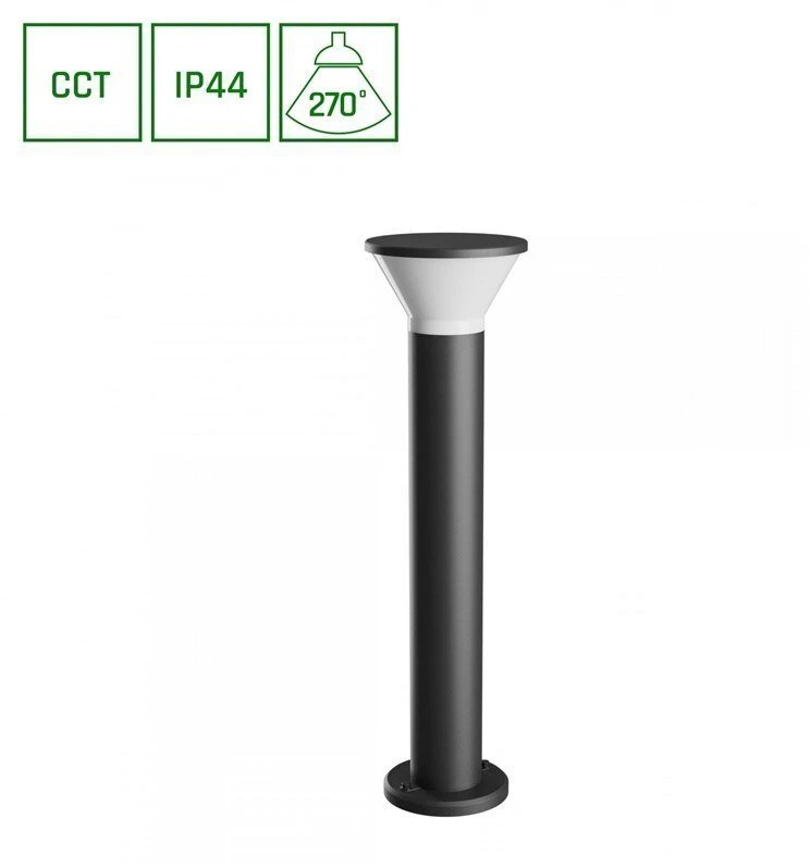 Spectrum Pastatomas lauko šviestuvas 6W GU10 CCT 450lm IP44 juodas