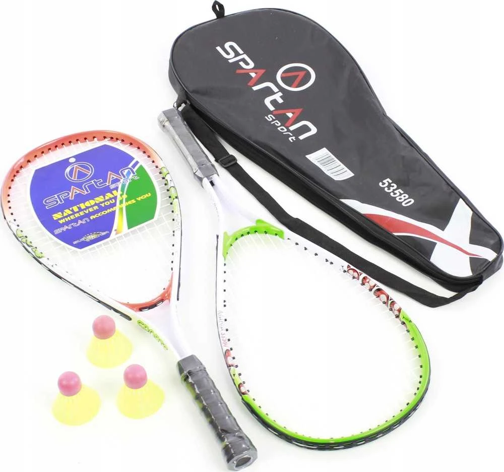 Spartan SPEED badmintono raketės su dėklu ir kamuoliukais
