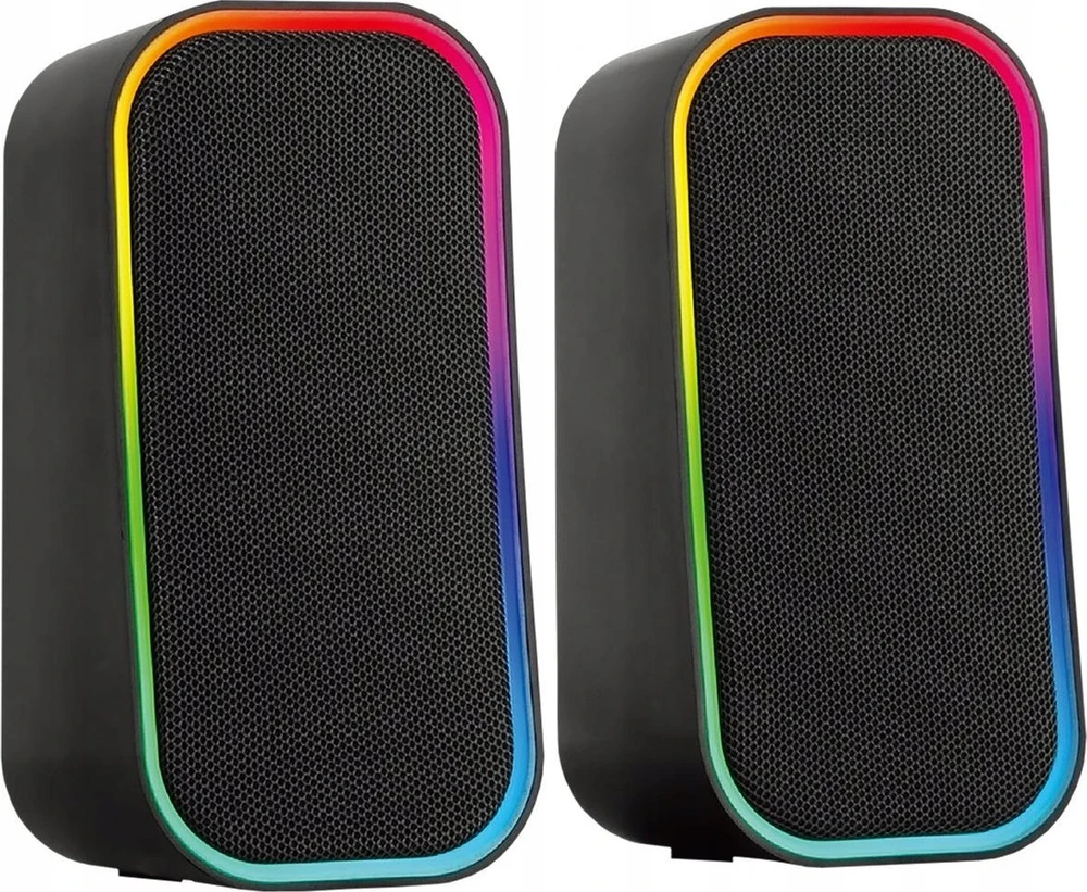 Kompiuterio kolonėlės „Speedlink“ – TOKEN RGB žaidimų stereo kolonėlė, juoda