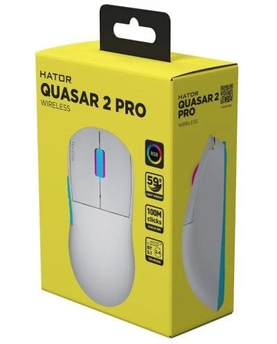 Pelė Hator HTM561WC Quasar 2 Pro 26000dpi Belaidė do gier