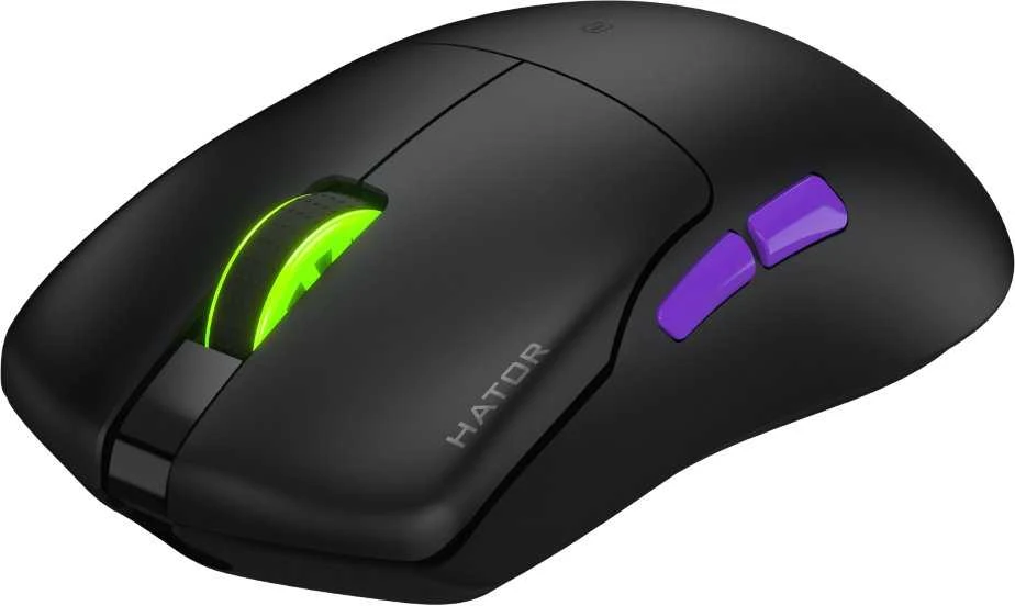 Pelė Myszka žaidimams Hator Pulsar 3 Ultra 4K Wireless HTM680 su laidu 30000 dpi optinė juoda