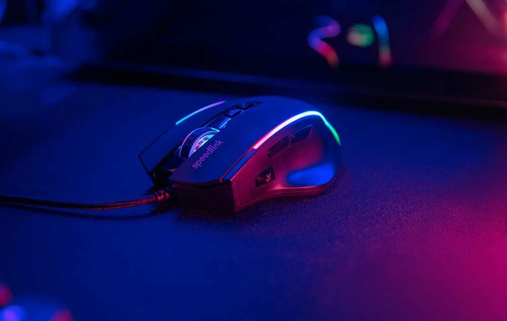 „Speedlink“ – „DECUS NX RGB“ žaidimų pelė, juodos spalvos