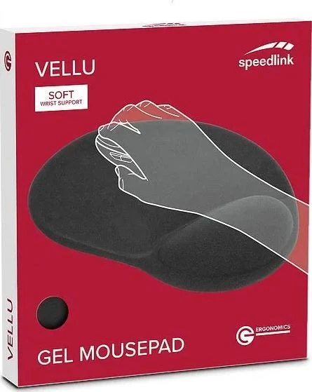 Speedlink Pelės kilimėlis VELLU. Gel. juodas retail