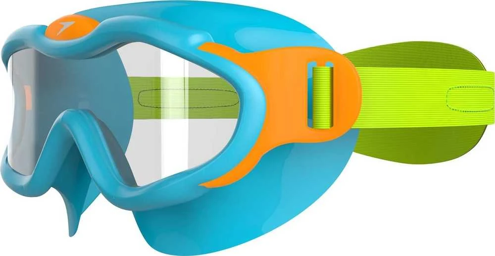 Speedo plaukimo akiniai/kaukė Junior Sea Squad kaukė Mėlyna/oranžinė