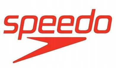 Speedo firminis logotipas raudonomis raidėmis