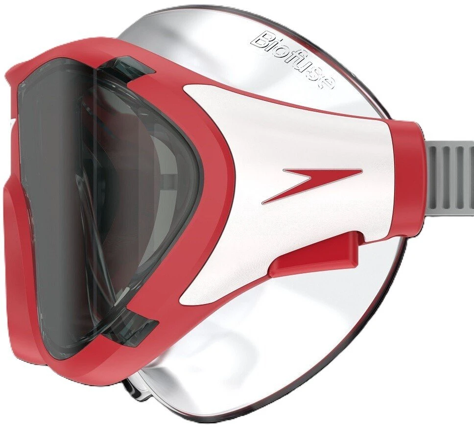 Speedo SPEEDO MASKA JUNIOR BIOFUSE* 2.0 Raudona Pilka 8-00491800764