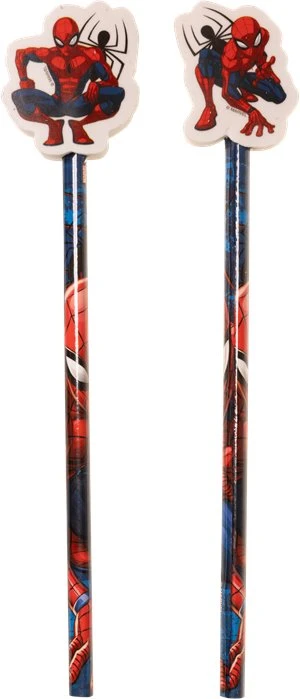 Spiderman SPIDERMAN, 2-pack pencils w/eraser toppers