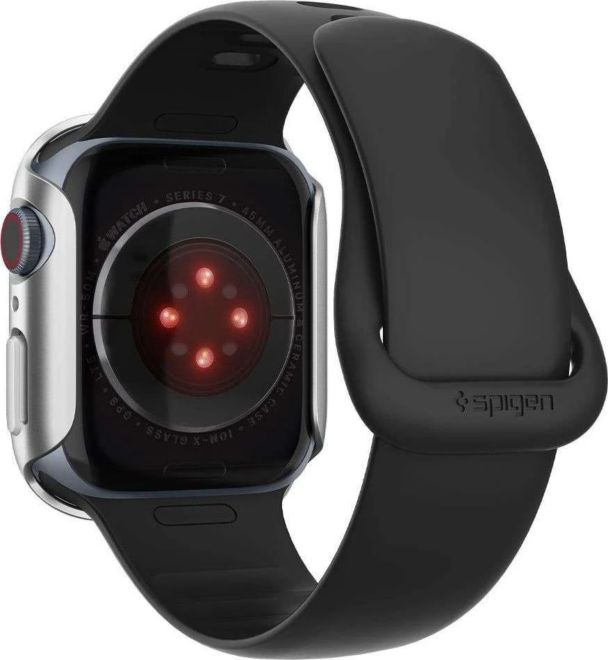 Išmaniojo laikrodžio Apple 7 ekrano rėmelis, Pilkos spalvos, 45mm