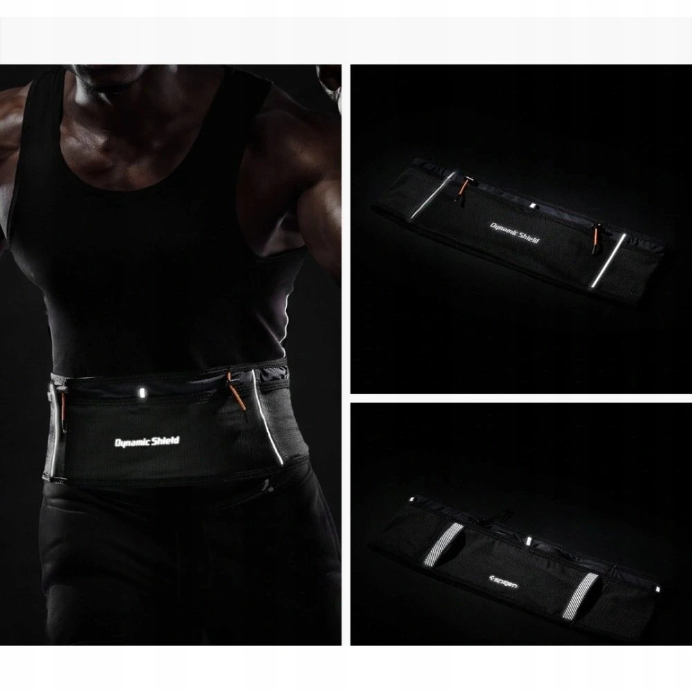Spigen A712 DYNAMIC SHIELD JUOSMENS KREPŠYS (M) Juodas
