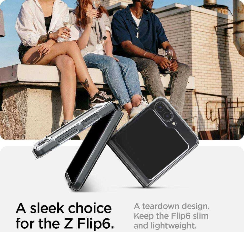 Samsung Galaxy Z Flip6 Spigen Airskin Crystal Clear dėklas telefonui skaidrus