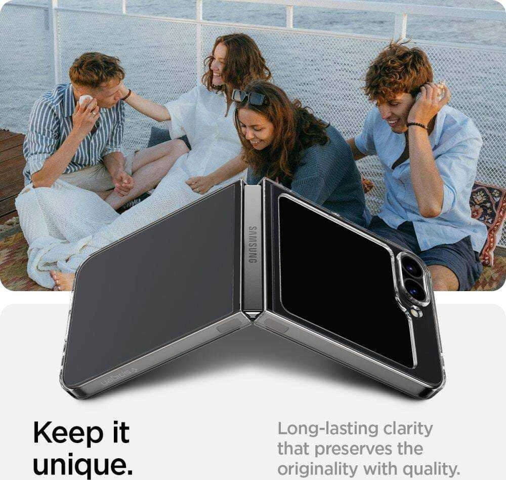 Samsung Galaxy Z Flip6 Spigen Airskin Crystal Clear dėklas telefonui skaidrus