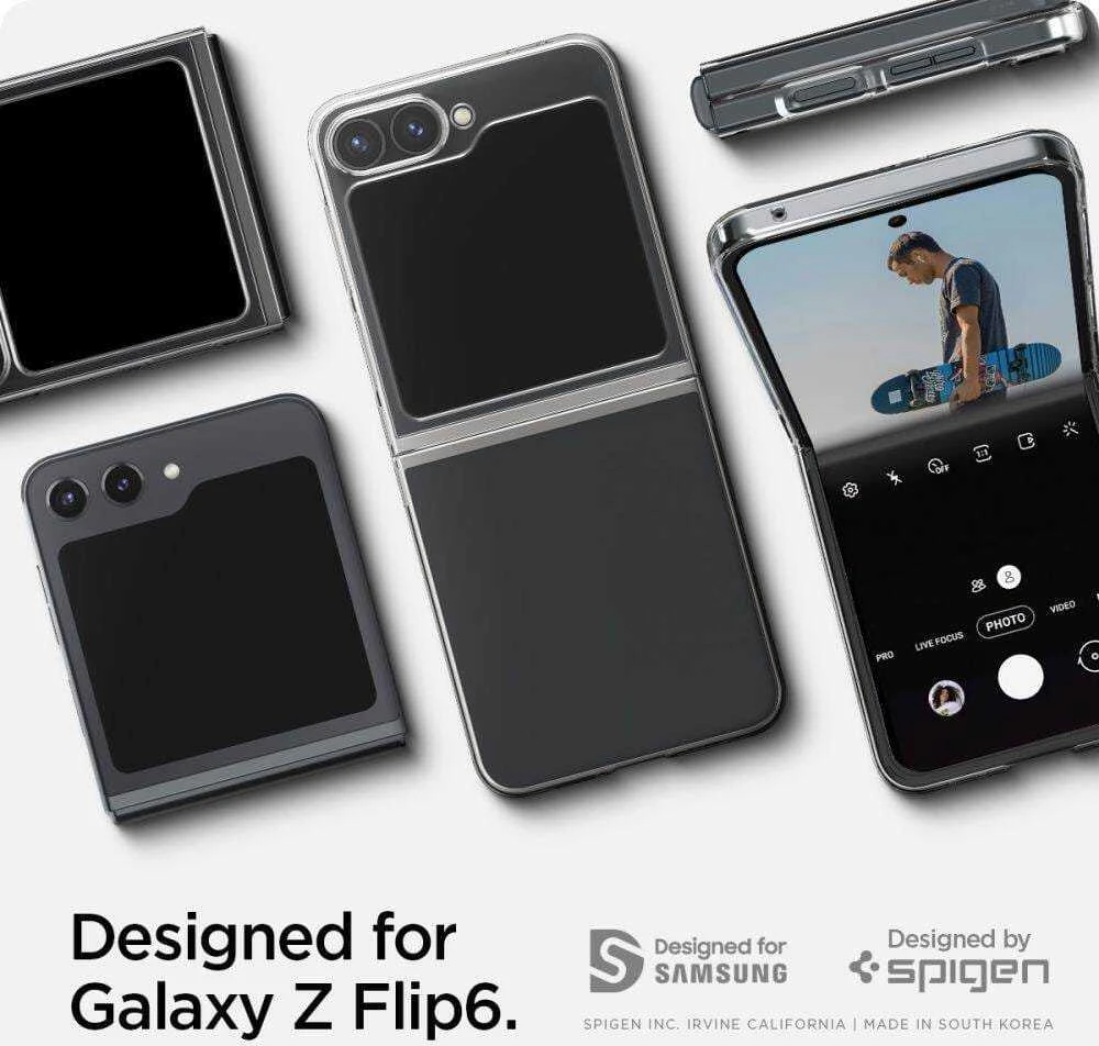 Samsung Galaxy Z Flip6 Spigen Airskin Crystal Clear dėklas telefonui skaidrus