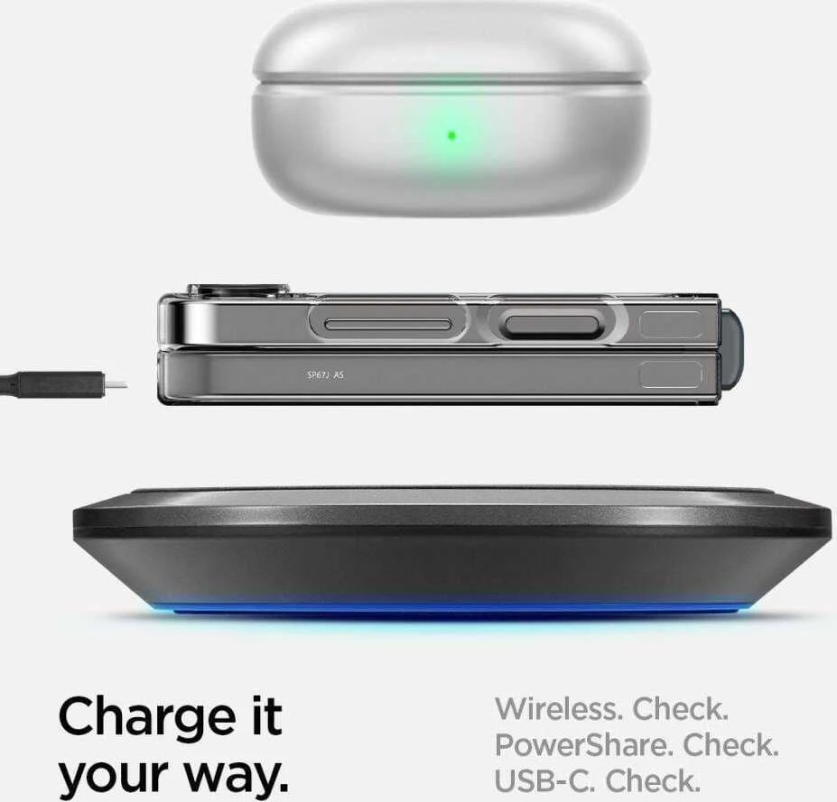 Samsung Galaxy Z Flip6 Spigen Airskin Crystal Clear dėklas telefonui skaidrus