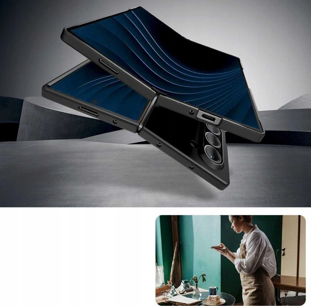 Spigen Airskin – dėklas skirtas Samsung Galaxy Z Fold 6 Juodas