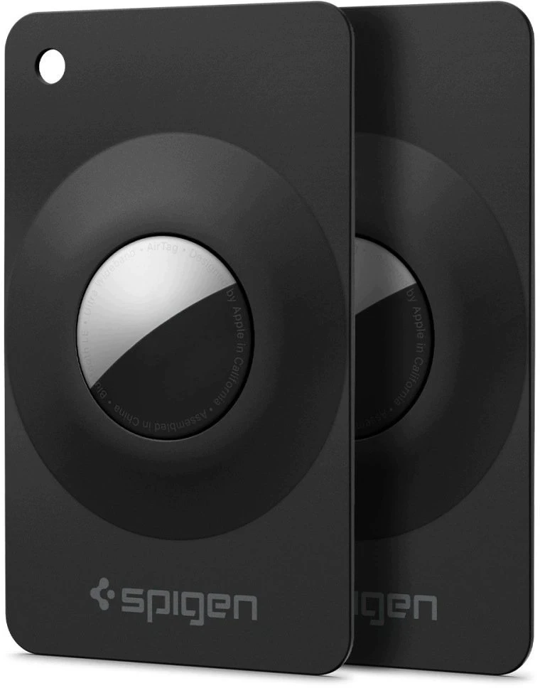 Dėklas SPIGEN AIRFIT 2 2-PACK AIRTAG 1 / 2 Juodas