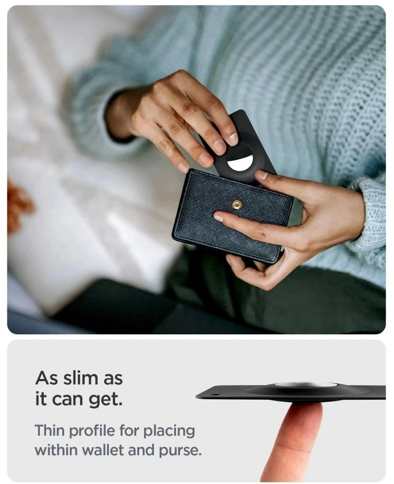 Dėklas SPIGEN AIRFIT 2 2-PACK AIRTAG 1 / 2 Juodas