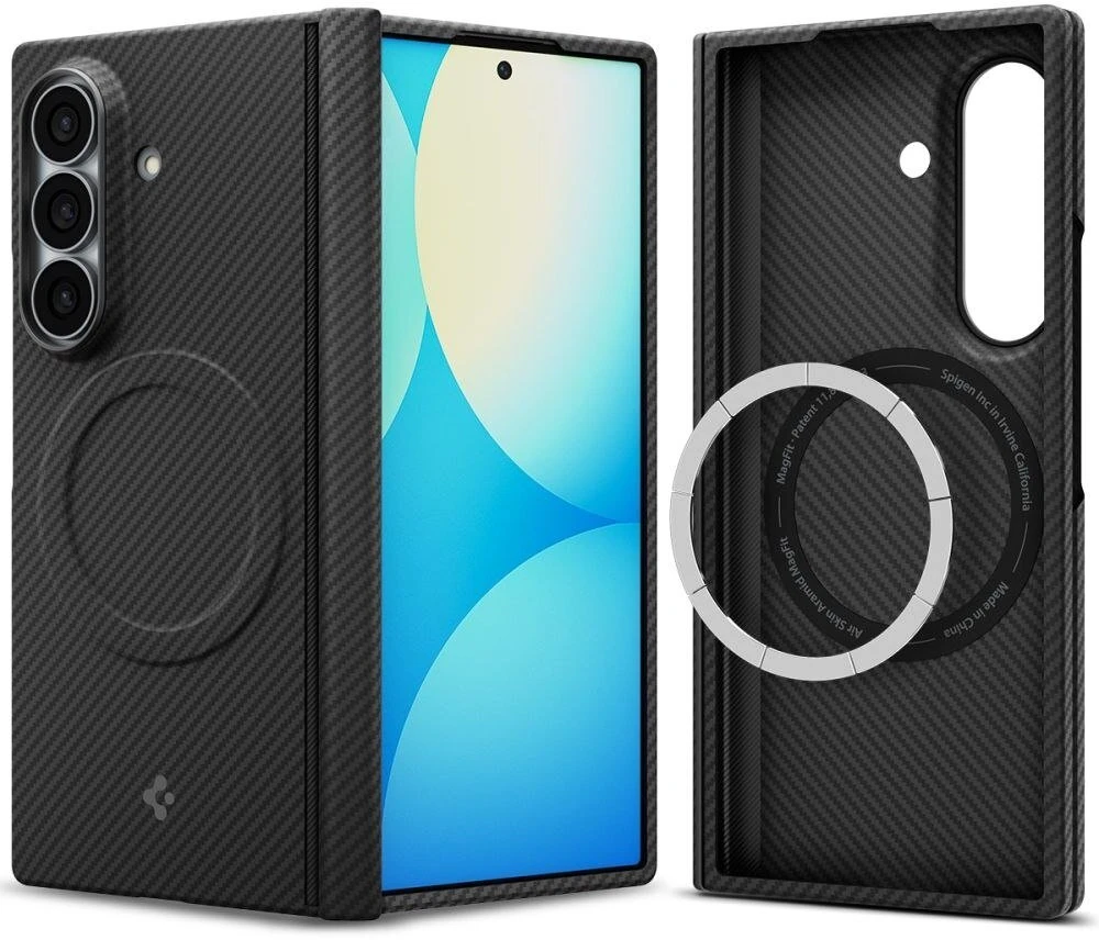 Dėklas SPIGEN AIRSKIN ARAMID MAGSAFE GALAXY Z FOLD 8 ULTRA Juodas