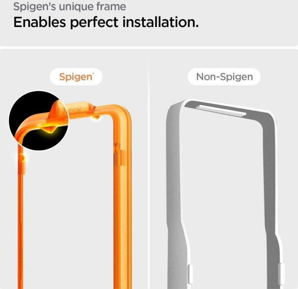 Spigen Alm Glas.TR 2 vnt. – Apsauginis stiklas skirtas Google Pixel 7A (Transparent)