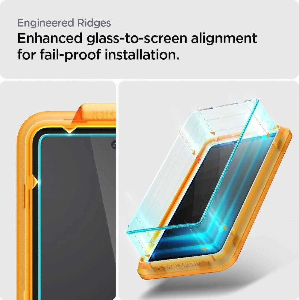 Spigen Alm Glas.TR 2 vnt. – Apsauginis stiklas skirtas Google Pixel 7A (Transparent)