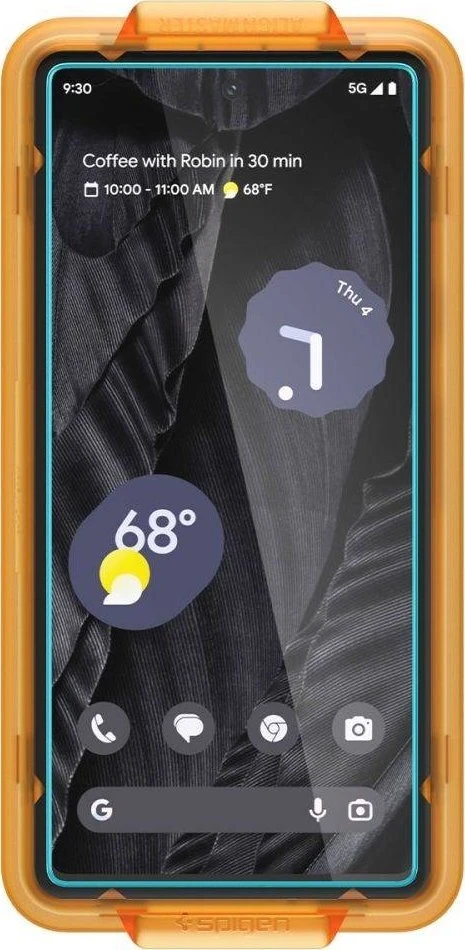 Spigen Alm Glas.TR 2 vnt. – Apsauginis stiklas skirtas Google Pixel 7A (Transparent)
